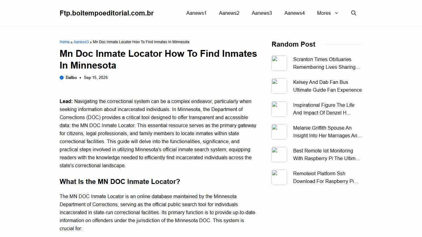 Mn Doc Inmate Locator How To Find Inmates In Minnesota