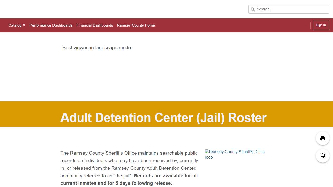 Ramsey County Adult Detention Center Roster | Ramsey County, Minnesota